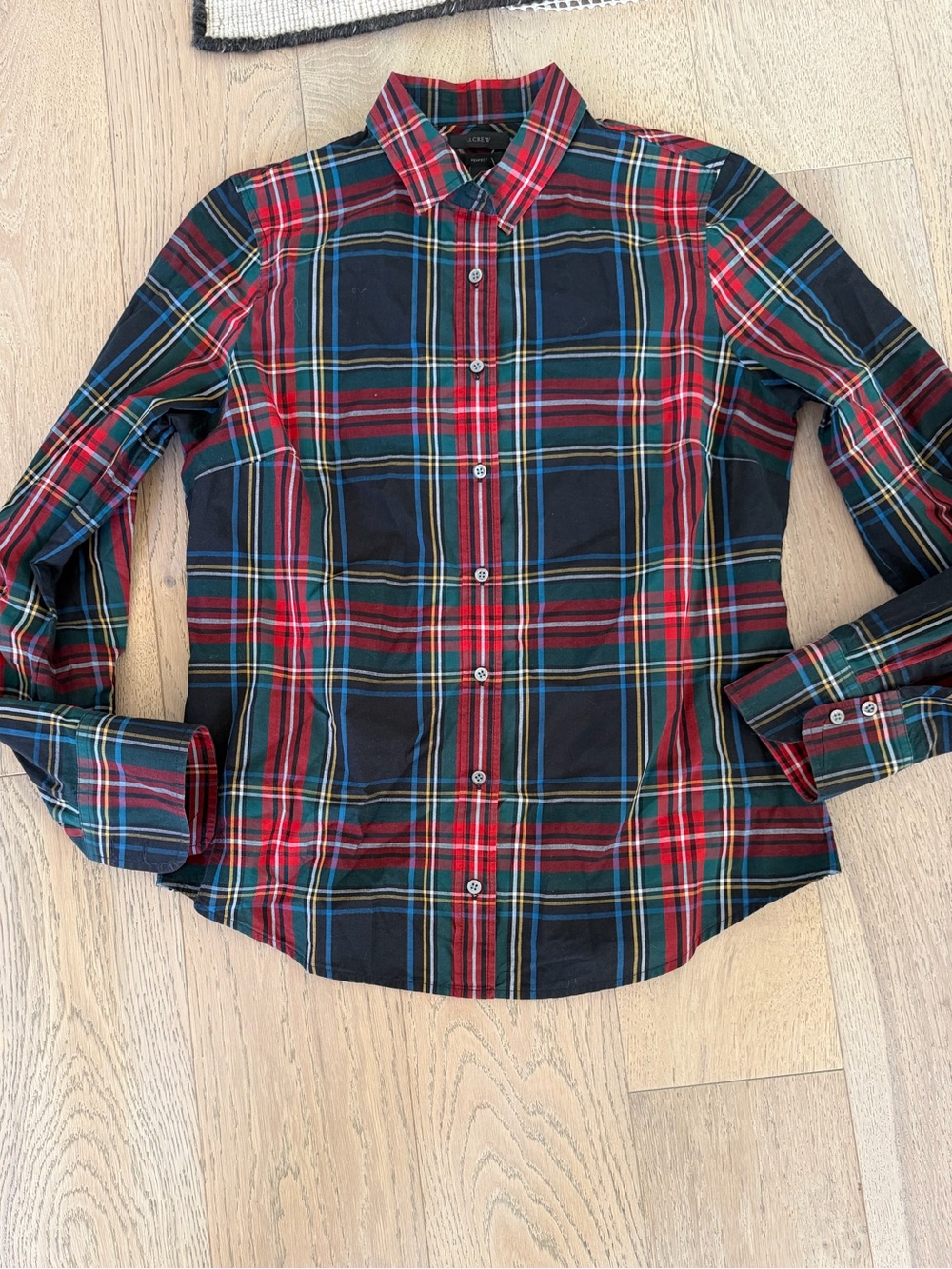 J. Crew perfect stuart Plaid Button Down Size 8